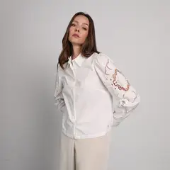 APOLOGY - Camisa Mujer Manga larga de Algodón