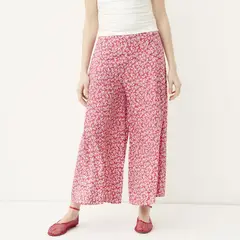 SYBILLA - Pantalón Culotte Mujer Tiro medio