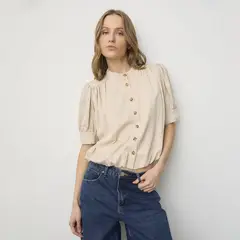 BASEMENT - Blusa Mujer Manga corta