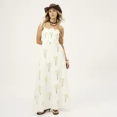 AGUA BENDITA PARA FALABELLA - Vestido Mujer Largo Casual con Estampado