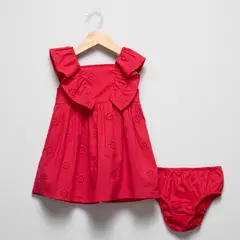 YAMP - Vestido para Bebé niña Corto Casual de Algodón