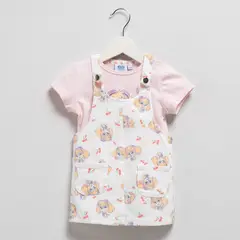 PAW PATROL - Conjunto Vestido + Camiseta manga corta para Bebé niña en Algodón