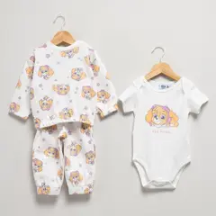 PAW PATROL - Conjunto Camiseta manga larga + Short para Bebé niño en Algodón