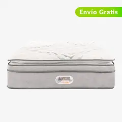 AMERICANA DE COLCHONES - Colchón Semidoble Firmeza Media Ortopédico Resortado con Pillow Non Flip 120 x 190 cm - 0% Interés a 3 Cuotas Pagando con tu CMR Banco Falabella