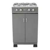 HACEB - Estufa Romero Gabinete Torre Gas Natural Plata