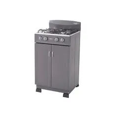 HACEB - Estufa Romero Gabinete Mixta 3X1 Torre Gas Natural Plata