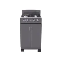 HACEB - Estufa Romero Gabinete Mixta 3X1 Torre Gas Propano Plata