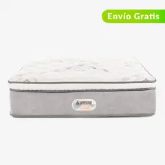 AMERICANA DE COLCHONES - Colchón Semidoble Firmeza Media Ortopédico Resortado con Pillow Premium Top 120 x 190 cm + Almohada - 0% Interés a 3, 6 o 12 Cuotas Pagando con tu CMR Banco Falabella