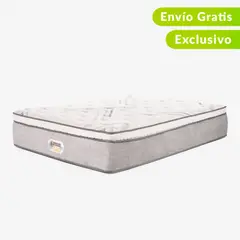 AMERICANA DE COLCHONES - Colchón Doble Firmeza Media Ortopédico Resortado con Pillow Premium Top 140 x 190 cm + Almohada - 0% Interés a 3, 6 o 12 Cuotas Pagando con tu CMR Banco Falabella