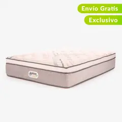 AMERICANA DE COLCHONES - Colchón Doble Firmeza Media Ortopédico Resortado con Pillow Best Dream 140 x 190 cm + Almohada - 0% Interés a 3, 6 o 12 Cuotas Pagando con tu CMR Banco Falabella