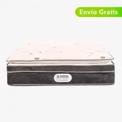 AMERICANA DE COLCHONES - Colchón Semidoble Firmeza Suave Ortopédico Resortado con Pillow American Silver 120 x 190 cm + Almohada - 0% Interés a 3, 6 o 12 Cuotas Pagando con tu CMR Banco Falabella