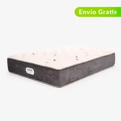AMERICANA DE COLCHONES - Colchón Queen Firmeza Media Ortopédico Resortado American Silver 160 x 190 cm + Almohada - 0% Interés a 3 Cuotas Pagando con tu CMR Banco Falabella