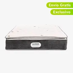 AMERICANA DE COLCHONES - Colchón Queen Firmeza Media Ortopédico Resortado con Pillow American Class 160 x 190 cm + Almohada - 0% Interés a 3, 6 o 12 Cuotas Pagando con tu CMR Banco Falabella