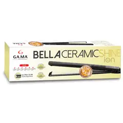 GAMA - Plancha para cabello Elegance Led Bella Shine, plancha alisadora para el pelo con placas en cerámica