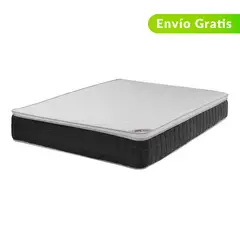 COLCHONES SPRING - Colchón con Base Cama Sencillo Firmeza Media Ortopédico con Pillow Resortado Orx Vital 100 x 190 cm