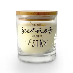 ILUMINATA - Vela Vaso 33 Lichi Rosas Marfil Tap