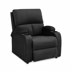 MICA - Silla Reclinable Moderna 1 Puesto Microfibra Push Arm New Rest 82 x 92 x 95 cm - Mueble