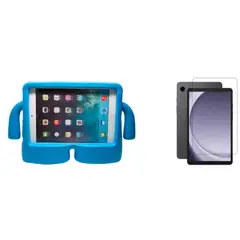 GENERICO - Estuche De Niños Anti Golpes Para Samsung Tab A9 8.7 Azul + vidrio