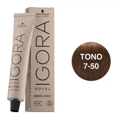 SCHWARZKOPF - Tinte Igora Royal 7-50 Rubio Medio Dorado Natural