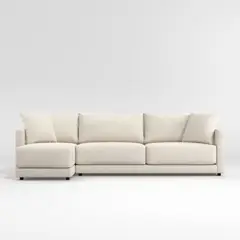 CRATE & BARREL - Sofá en L Gather Derecho en Chenille