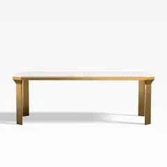 CRATE & BARREL - Mesa de comedor Catalyst 8 puestos en Mármol