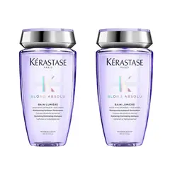 KERASTASE - Shampoos Pack Duo Blond Absolu Lumière neutraliza rubios o decolorados 250ml Incluye:2 Productos