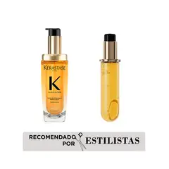 KERASTASE - Dúo Aceite Capilar Kerastaste Elixir Ultime Original Anti-frizz 75ml + refil 75ml