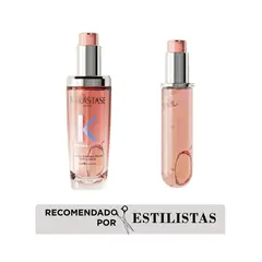 KERASTASE - Dúo Aceite capilar Oil Chroma L'Huile Chroma Eclat Protección del color 75 ml + refil 75 ml