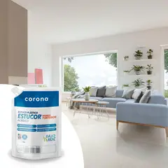 CORONA - Estuco Estucor Plástico Interior/ Exterior 5 Galones