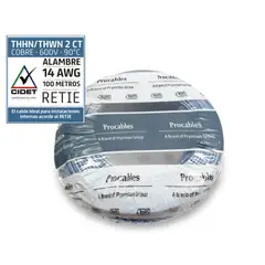 PROCABLES - Alambre N14 100M Azul