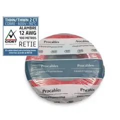 PROCABLES - Alambre #12 100 Metros Rojo
