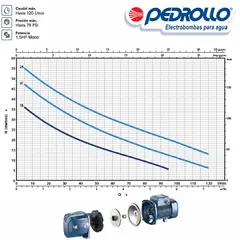 PEDROLLO - Equipo de Presión Future Jet 1 HP 110/220V + Tanque Hidroneumático Horizontal de 100 Litros