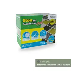STON MIX - Stonmix boquilla látex 1 - 6 mm x 2 kilos gris