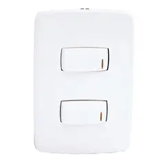 LEGRAND - Interruptor Doble L/P Arquea Blanco