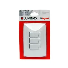 LEGRAND - Interruptor Triple L/P Arquea Blanco