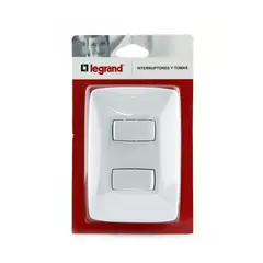 LEGRAND - Interruptor Doble Conmutable Arquea Blanco