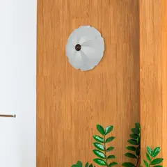 ILUMECO - Plafón Clip Calima Rosca E27 60w Vidrio Blanco