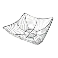 CASA BONITA - Frutero rejilla cuadrado cromado