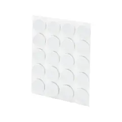 FIXSER - Antideslizante Caucho Circulo Blanco 18X18Mm 20Und