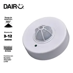 HALUX - Sensor De Movimiento Techo Para Interior 800W-120V