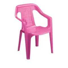 RIMAX - Silla plástica infantil estrella rosada