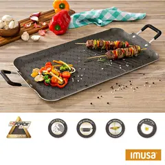 IMUSA - Plancha Doble Rectangular Insignia