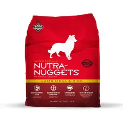 NUTRA NUGGETS - Alimento Seco Para Perro Cordero Y Arroz 15kg