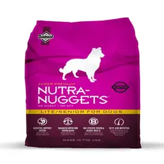 NUTRA NUGGETS - Alimento Seco Para Perro Lite Senior 7.5kg