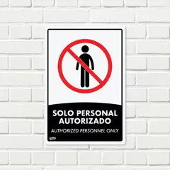 FIXSER - Señal Solo Personal Autorizado 22X15Cm
