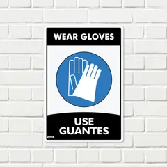 FIXSER - Señal Use Guantes 22X15Cm