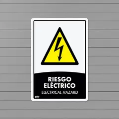 FIXSER - Señal Riesgo Eléctrico 22X15Cm