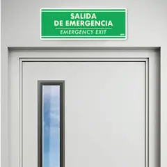 FIXSER - Señal Salida Fotoluminiscente 30X11Cm