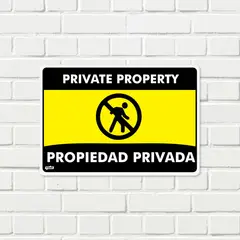 FIXSER - Señal Propiedad Privada Prohibido Ingreso 35X24Cm