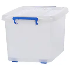 KEY WAY - Caja Organizadora con Ruedas 79x56x46 cm 203 litros Blanco